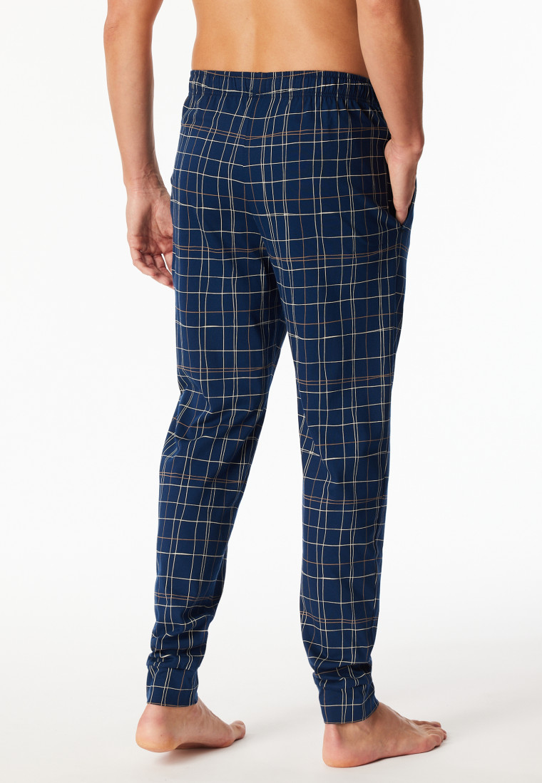 Hose lang Jersey Bündchen Karos multicolor - Mix+Relax