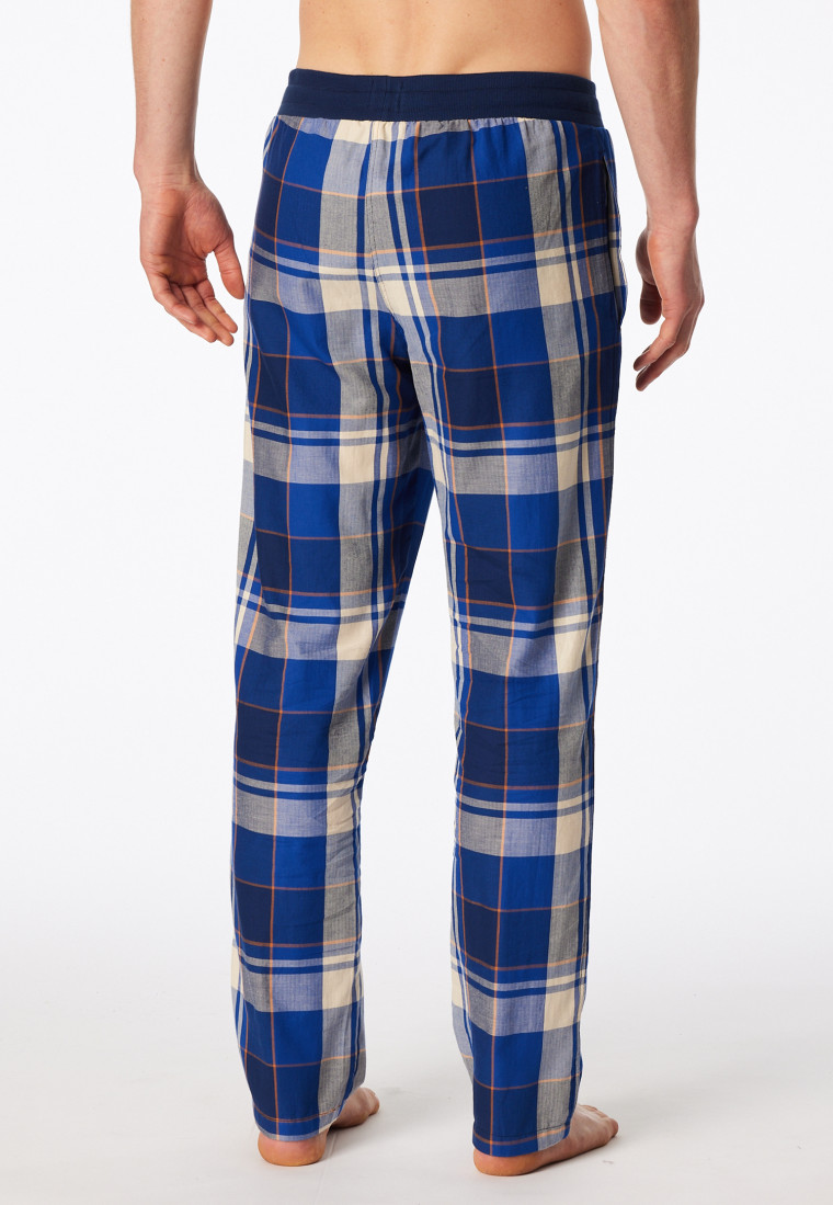 Pants long woven fabric royal chequered - Mix+Relax