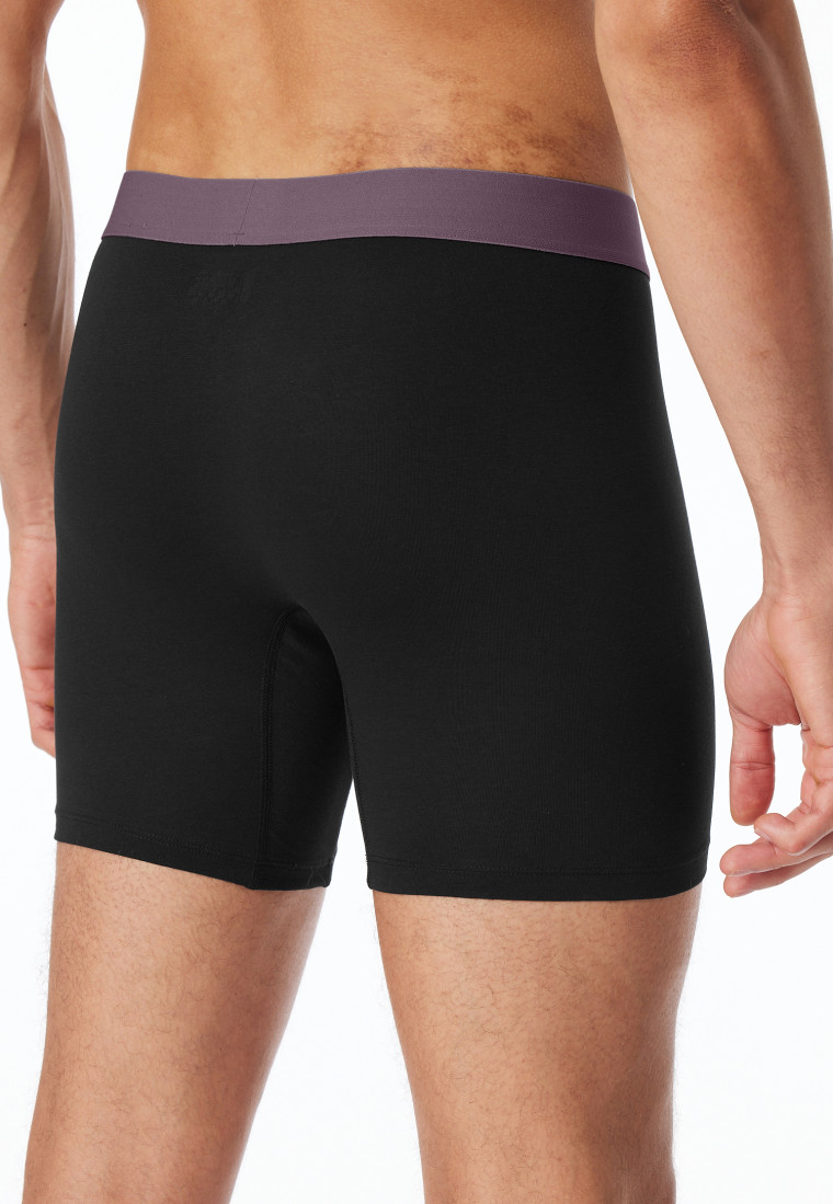 Long-Shorts 2er-Pack Organic Cotton Webgummibund mehrfarbig - 95/5