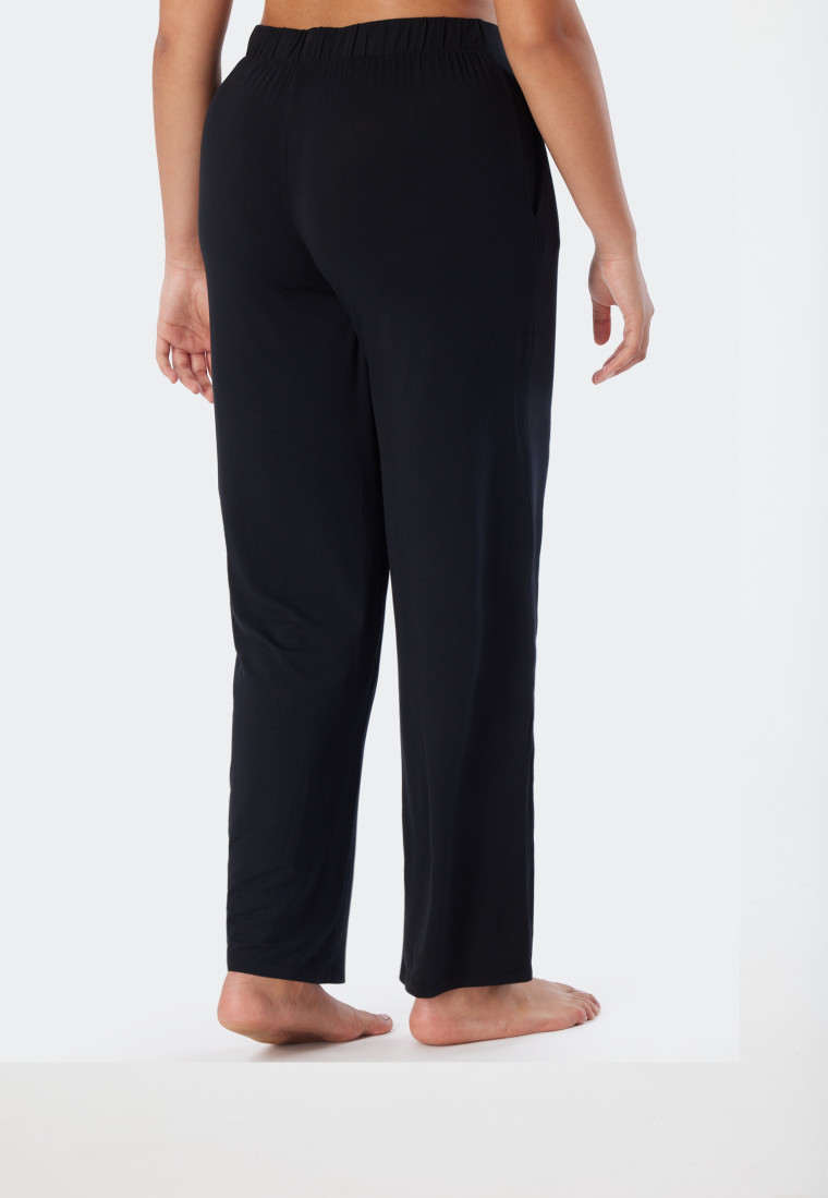 Pantalon d'intérieur long modal coupe Marlène noir - Mix + Relax