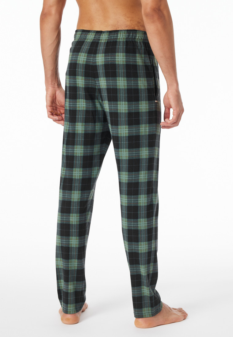Lounge pants long Organic Cotton chequered multi-colored - Mix+Relax