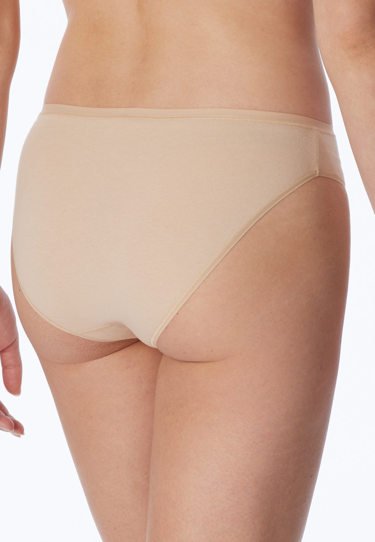 Confezione da 2 slip mini cotone biologico sabbia - 95/5