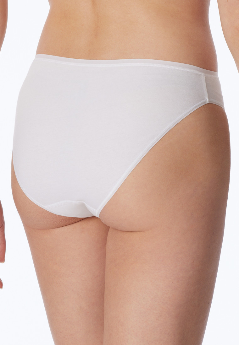 Mini panty 2-pack organic cotton white - 95/5