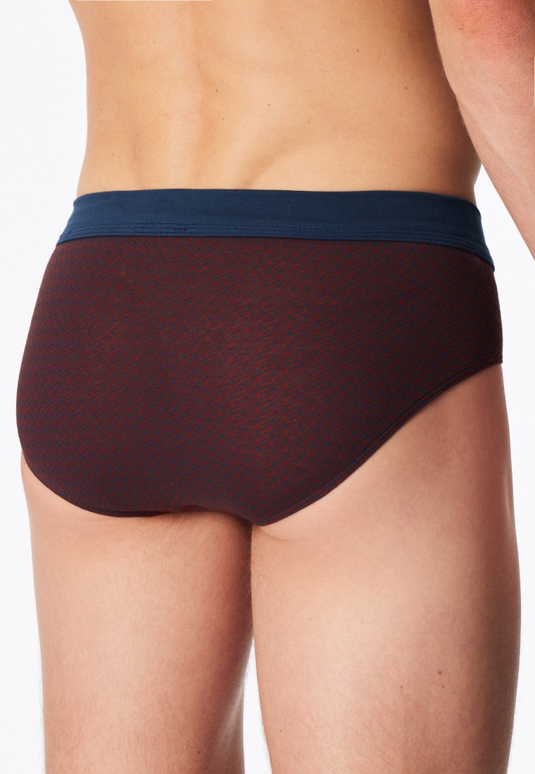 Minislip patterned red - Comfort Fit