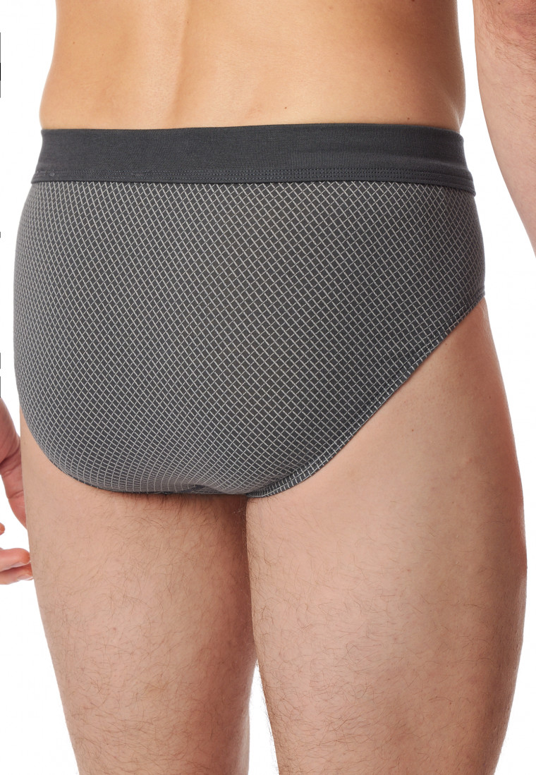 Mini slip in Organic Cotton a fantasia antracite - Comfort Fit