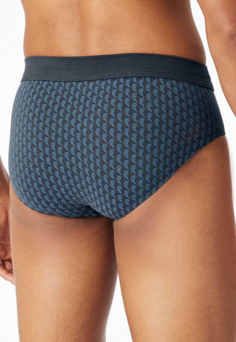 Minislip Organic Cotton gemustert graphit - Comfort Fit