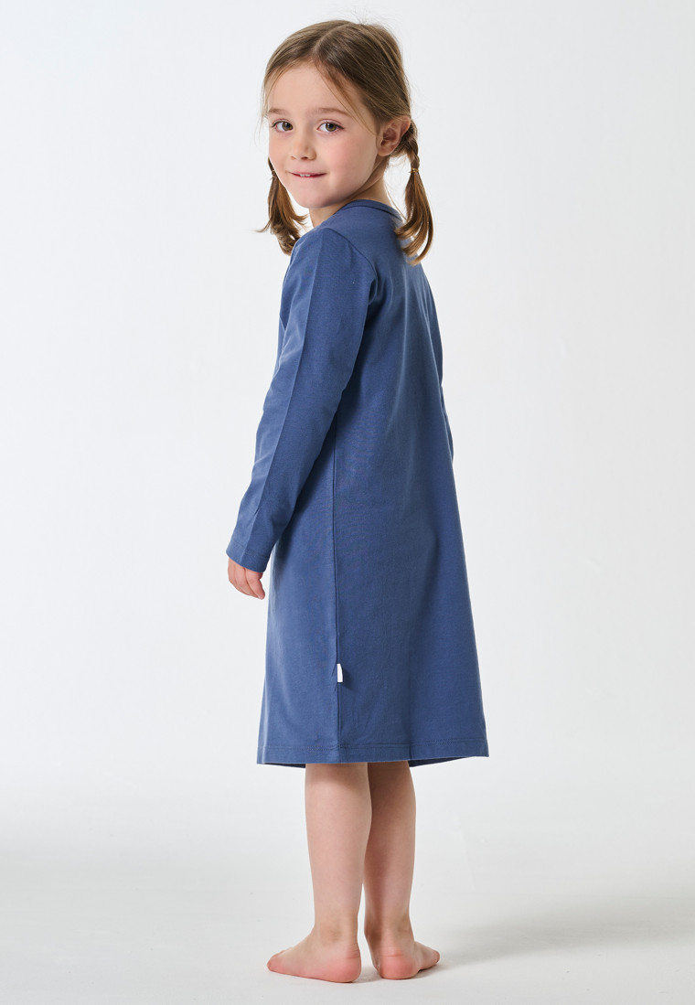 Sleep shirt long-sleeve Paris mouse denim blue - Kids Nightwear