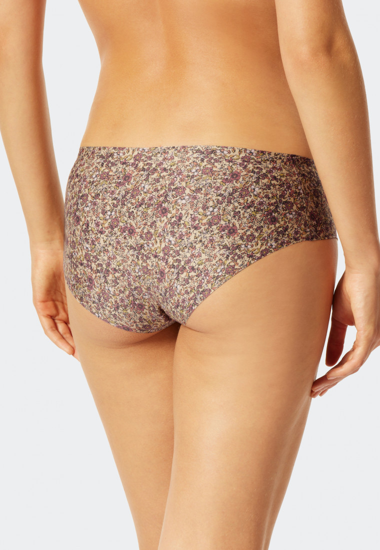 Panties seamless flowers multicolored printed - Invisible Light