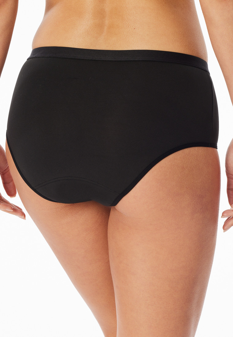 Period panties 2-pack recycled black - Secret Care
