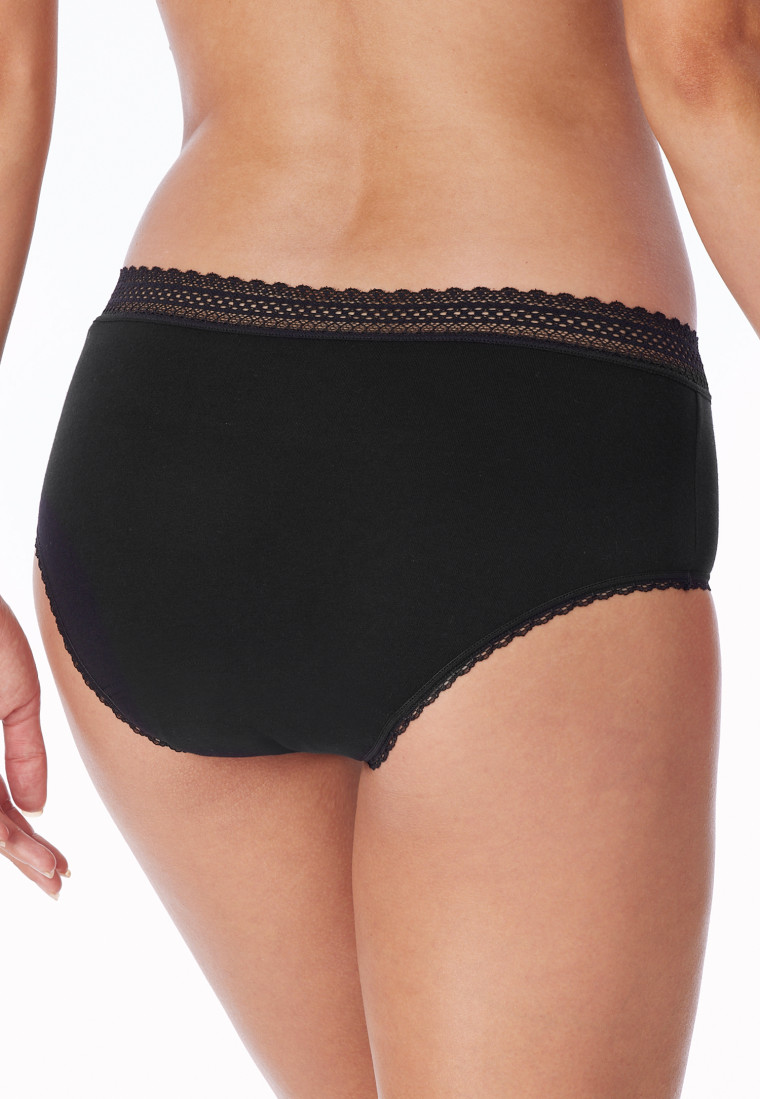 Period panties 2-pack lace black - Secret Care