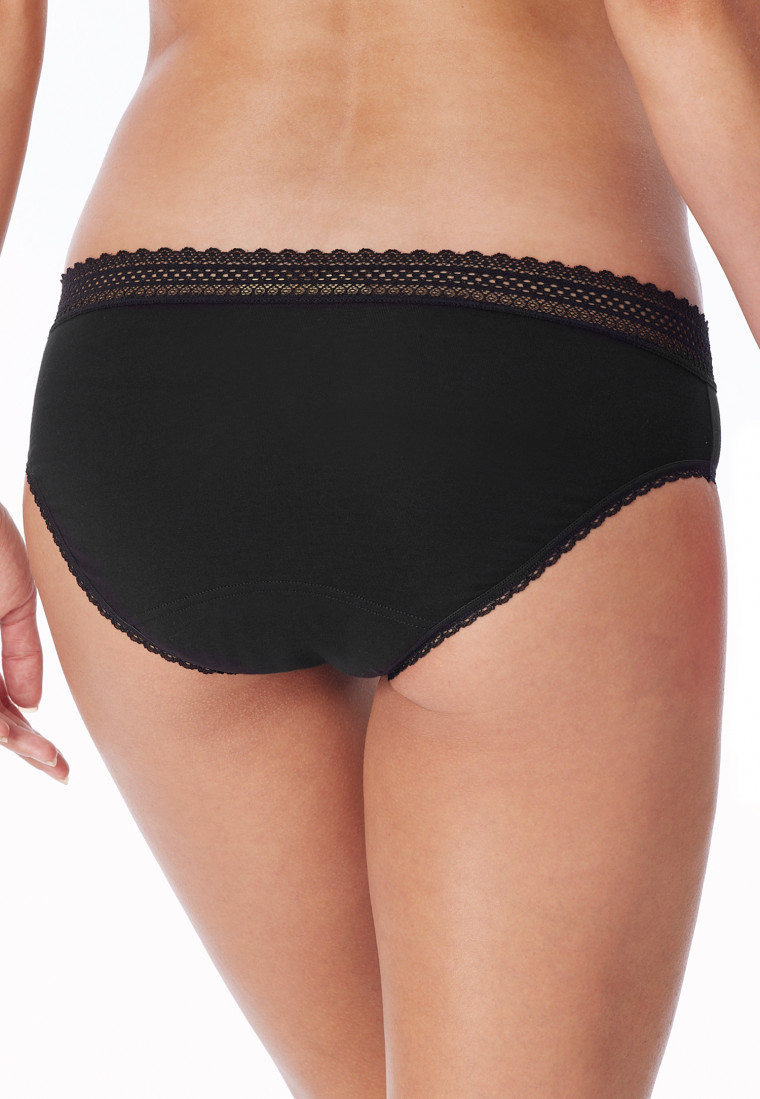 Period briefs 2-pack lace black - Secret Care