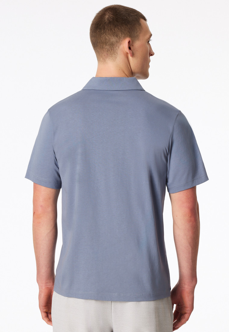 Polo shirt jersey blue-grey - Mix+Relax