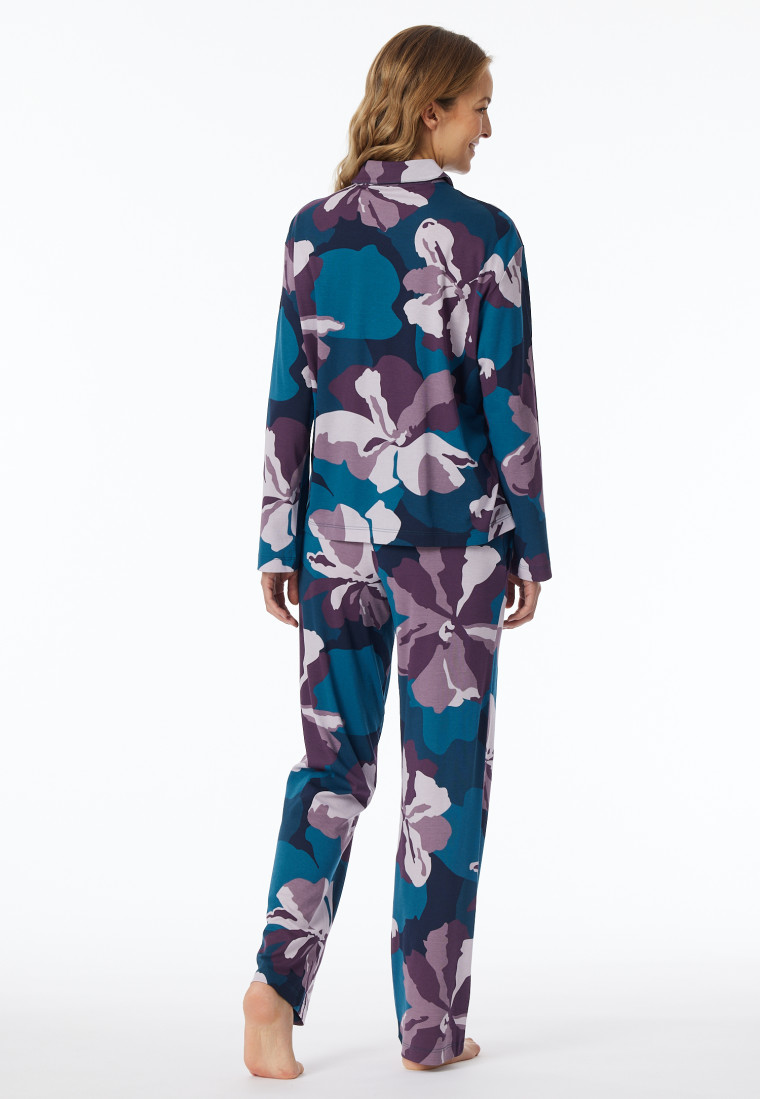 Pigiama interlock stampato multicolore - Modern Nightwear