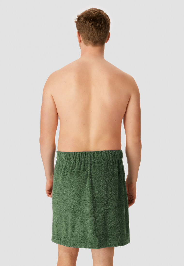 Bottoni per asciugamano da sauna taglia unica verde scuro - SCHIESSER Home