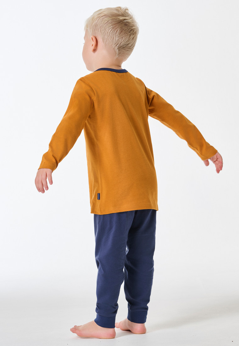 Pyjama long poignet dino curry - Kids Nightwear