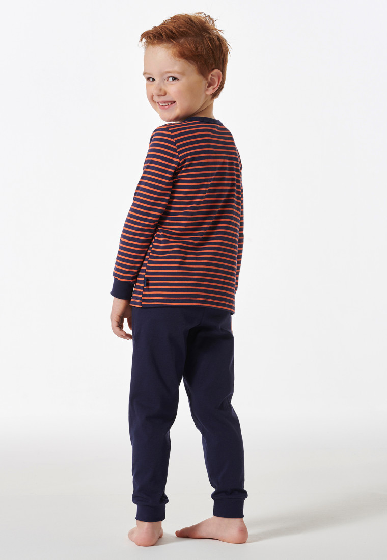 Pigiama lungo a righe blu scuro - Boys World