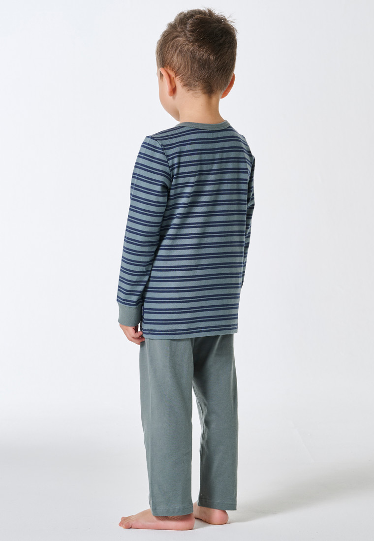 Pyjama long rayures minérales - Kids Nightwear
