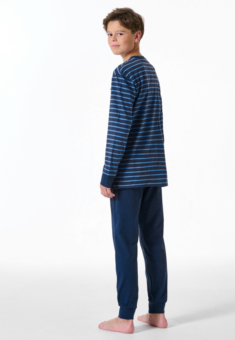 Pigiama a lunghe strisce blu - Nightwear
