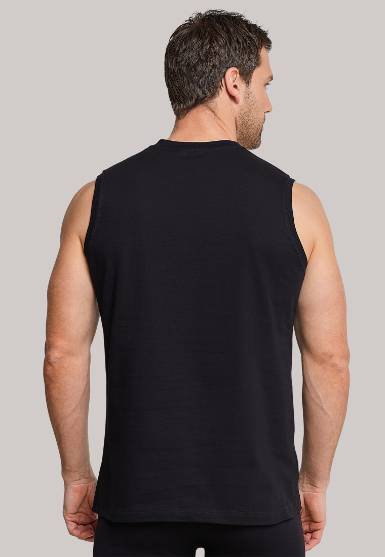 Lot de 2 maillots noirs sans manches Muscle Shirt - Essentials