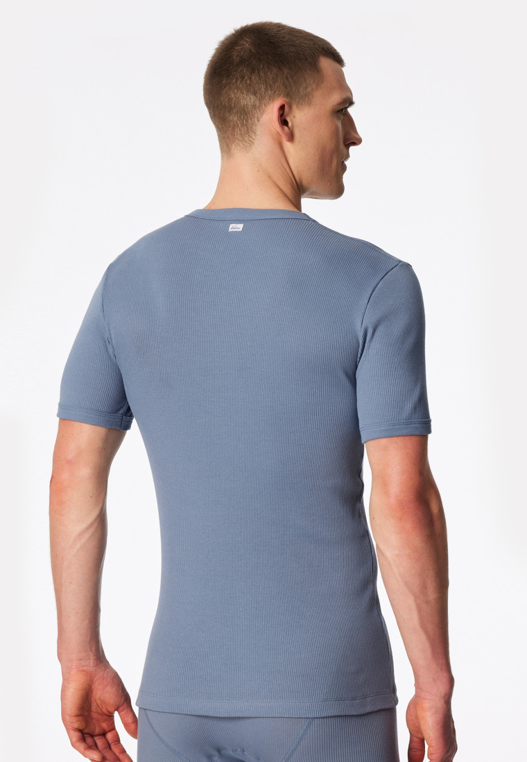 Shirt short sleeve blue-grey - Revival Friedrich