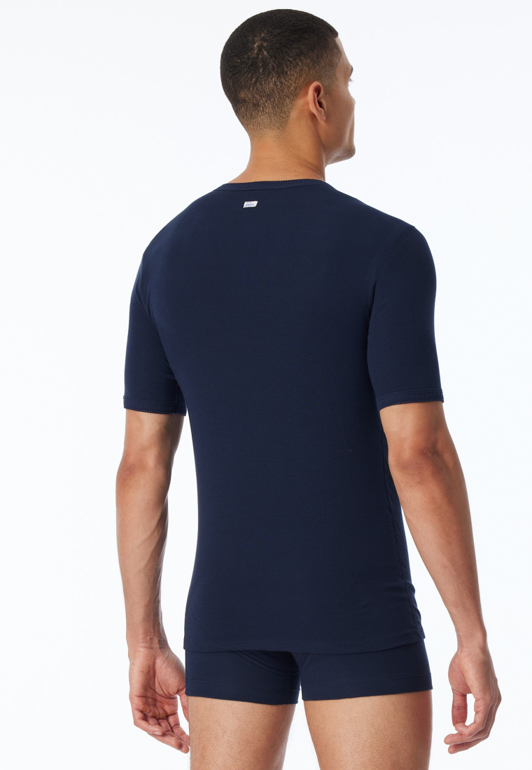 Dark blue short-sleeved shirt – Revival Ludwig