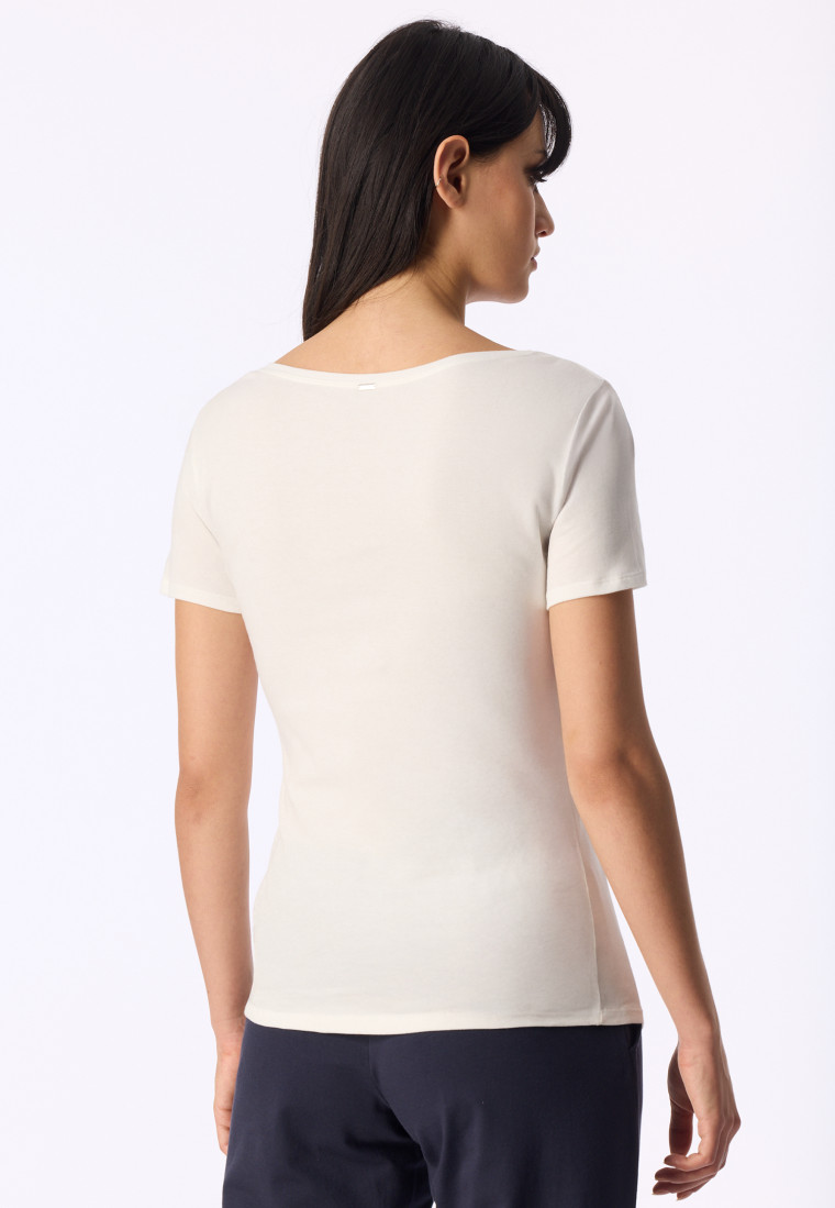 Shirt kurzarm Feinripp sekt - Naturschönheit