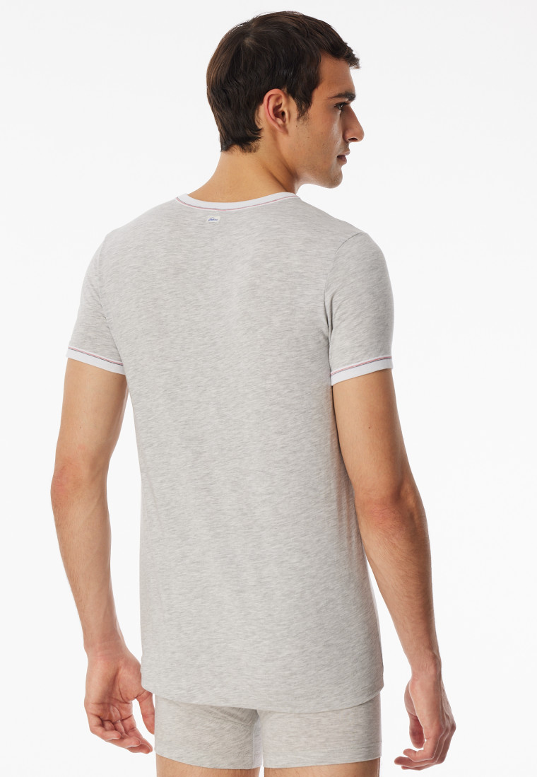Shirt kurzarm hellgrau-meliert - Revival Lorenz
