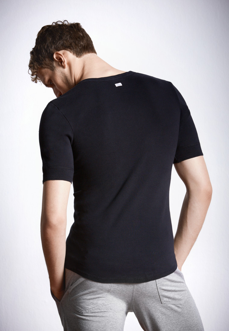 Short-sleeved shirt black - Revival Karl-Heinz