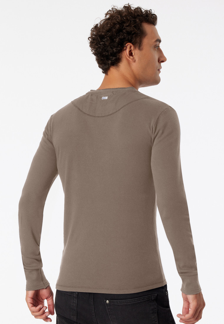Camicia manica lunga marrone-grigio - Revival Karl-Heinz