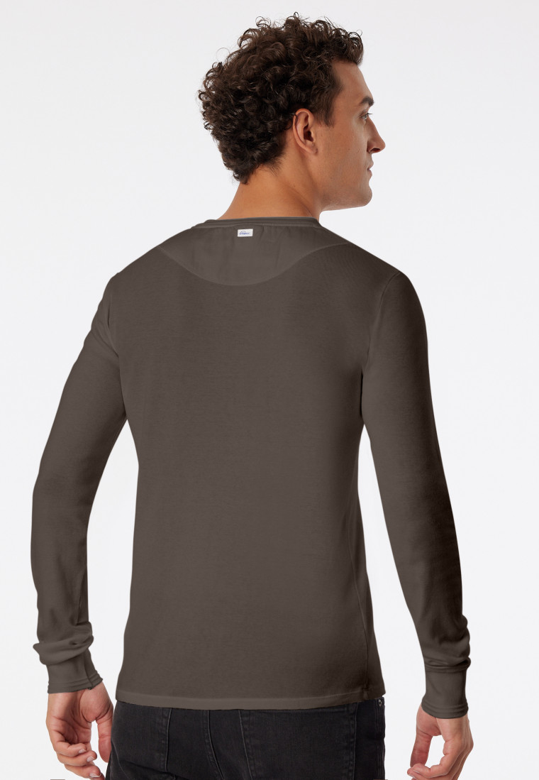 Shirt long-sleeve clay red - Revival Karl-Heinz
