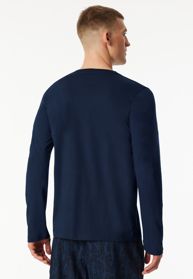 Shirt langarm dunkelblau - Mix+Relax