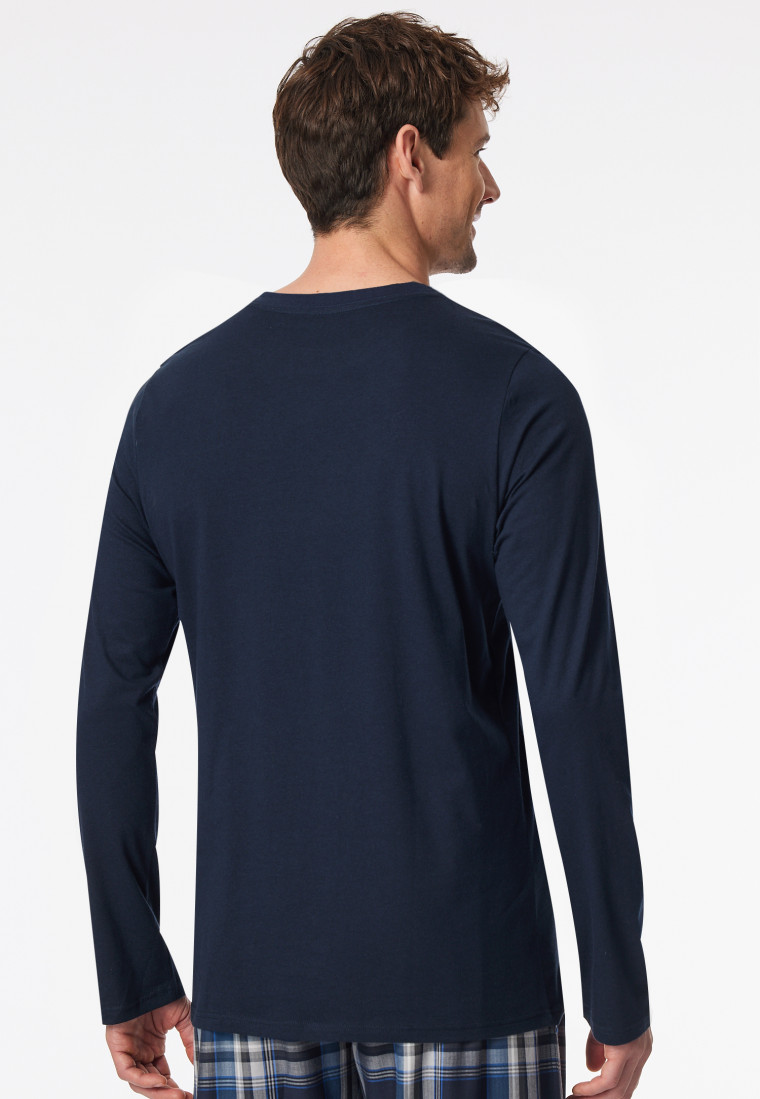 Shirt langarm nachtblau - Mix+Relax