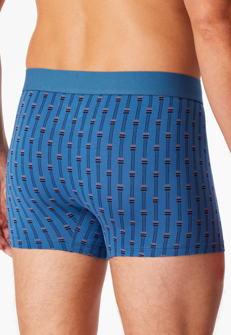 Shorts 3er-Pack Organic Cotton Webgummibund uni/gemustert mehrfarbig - 95/5
