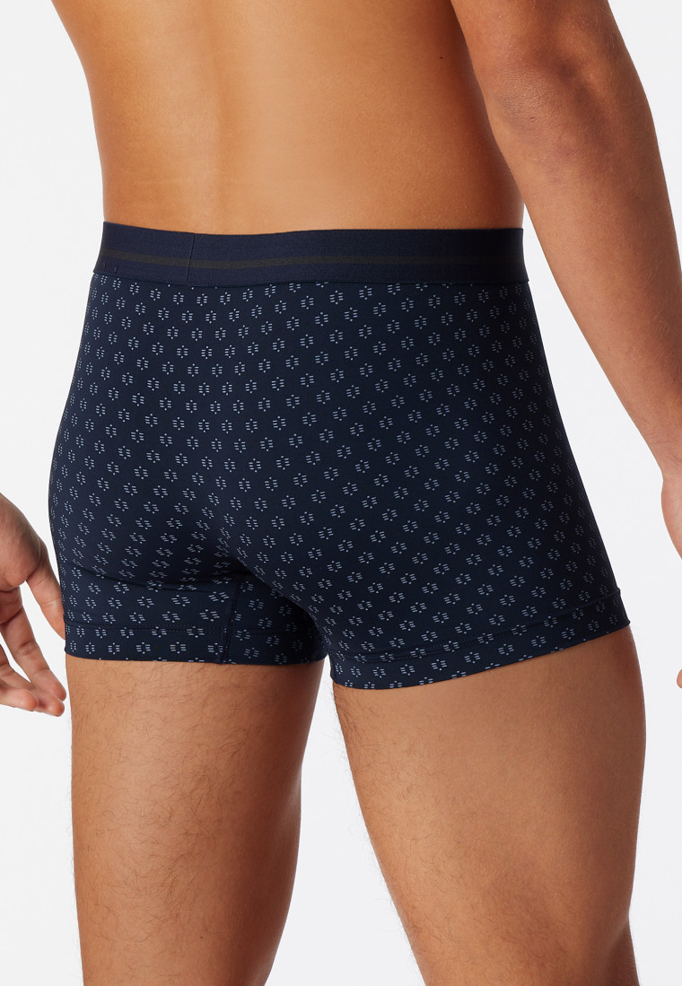 Shorts Micro-Qualität gemustert nachtblau/weiß - Pure Micro