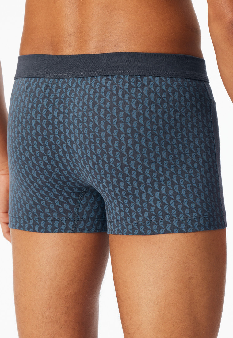 Shorts Coton Bio imprimé graphite - Comfort Fit