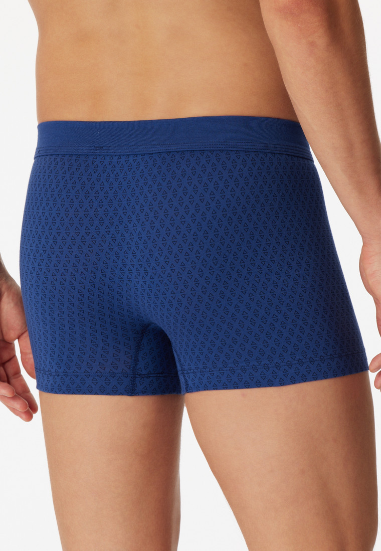 Shorts Stretch Organic Cotton gemustert navy - 95/5