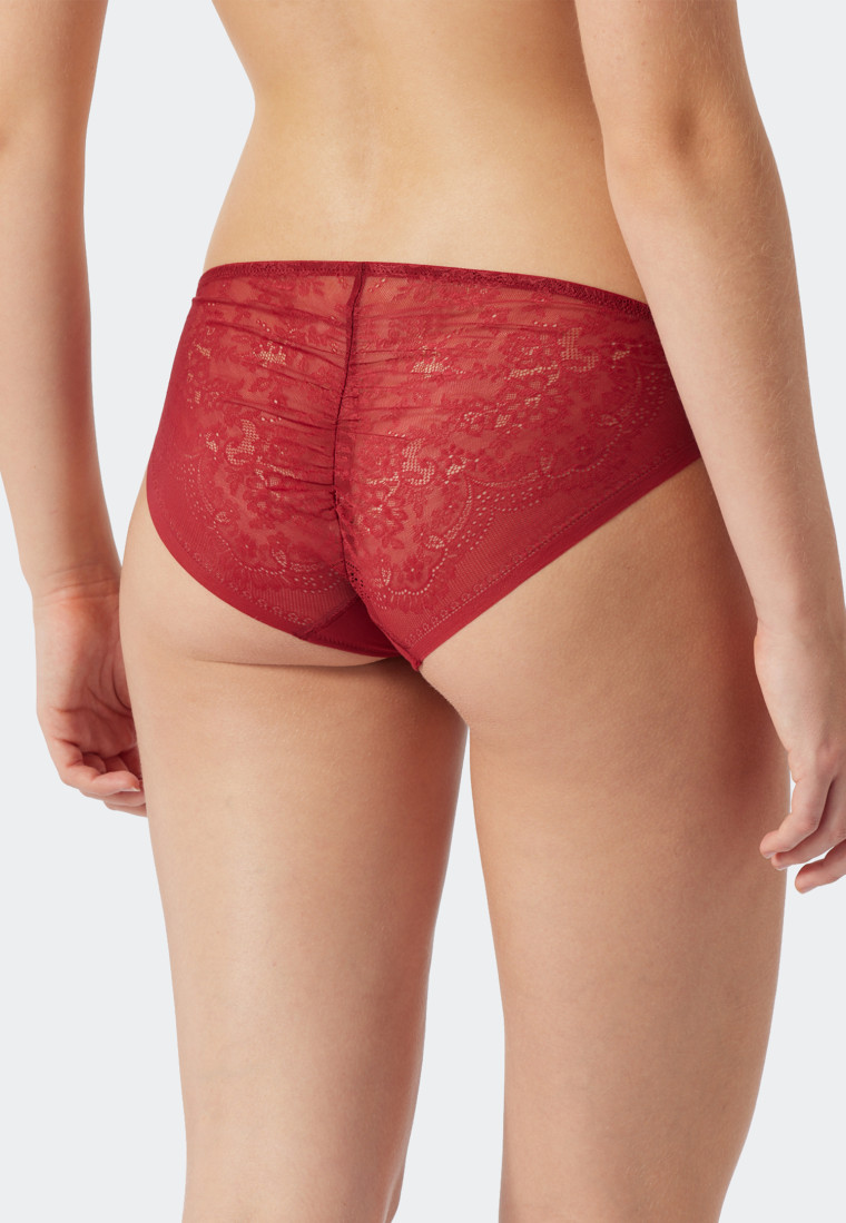 Panty microfiber lace burgundy - Invisible Lace