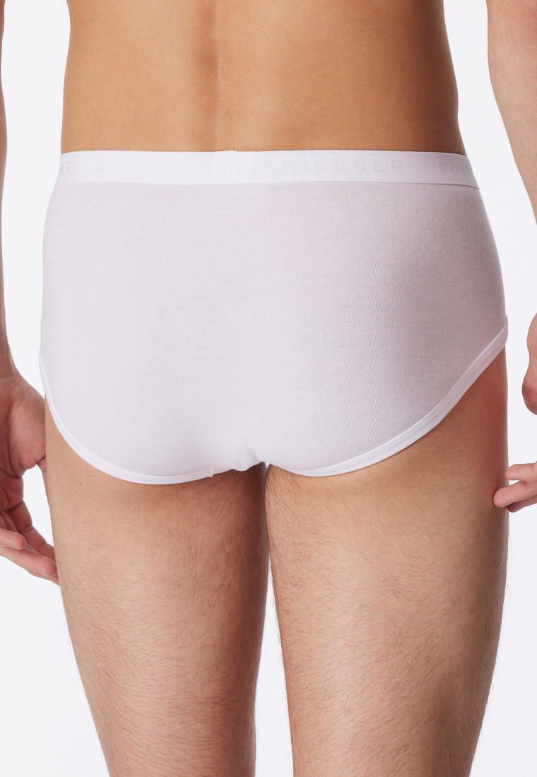 Slip de sport avec poche tissu côtelé blanc - Original Classics