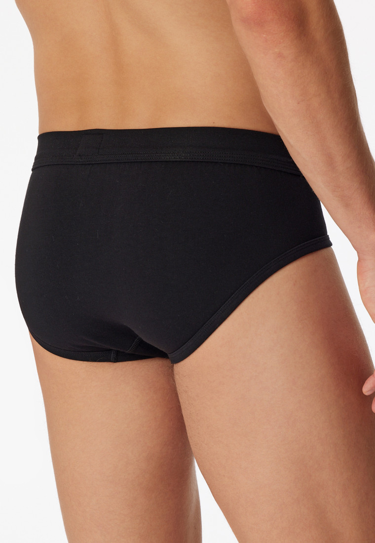 Slip kangourou de sport noir - Long Life Cotton