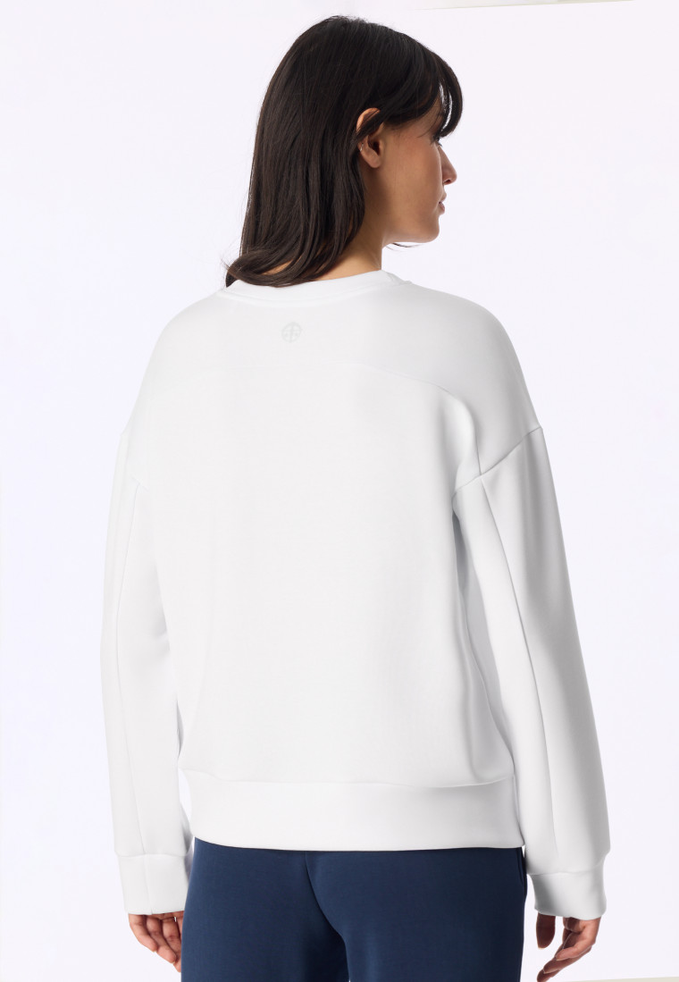 Sweatshirt Doubleface weiß - Mix+Relax