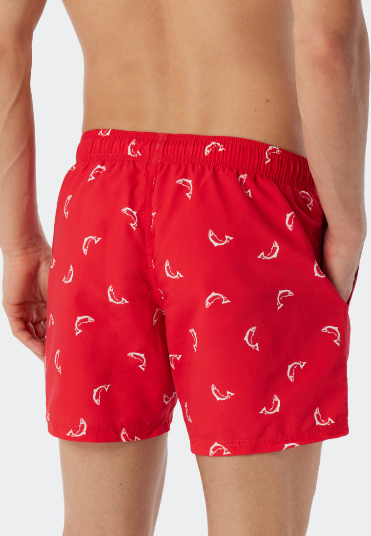 Patterned swim trunks outlet