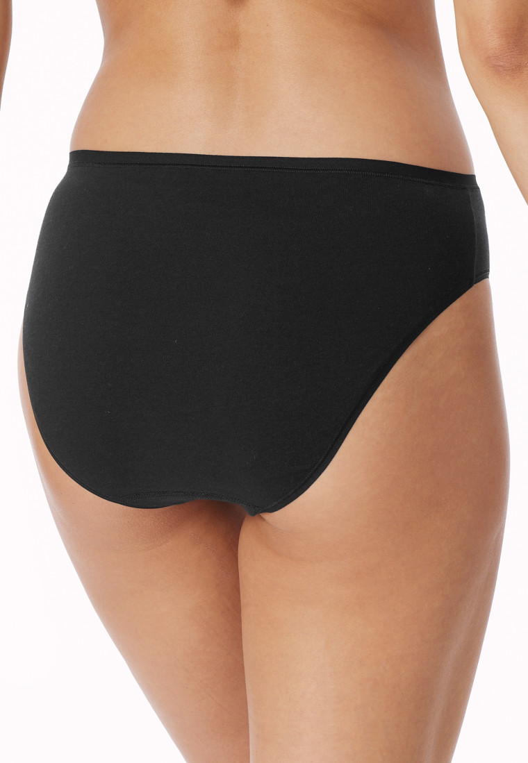 Tai panty 2-pack organic cotton black - 95/5