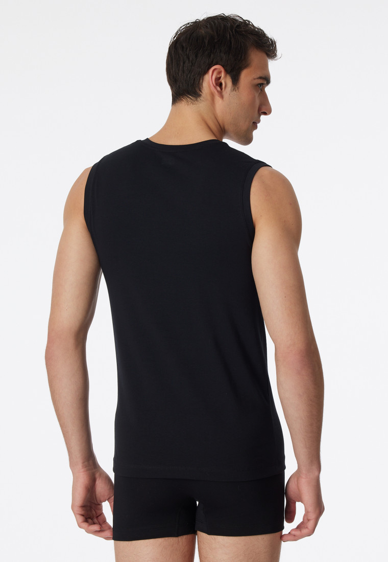 Canotta nera - Cotone Long Life