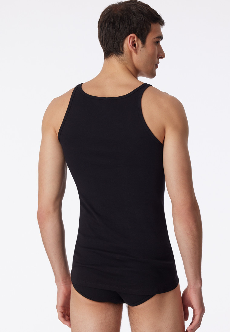 Undershirts, fine rib, black - Original Fine Rib