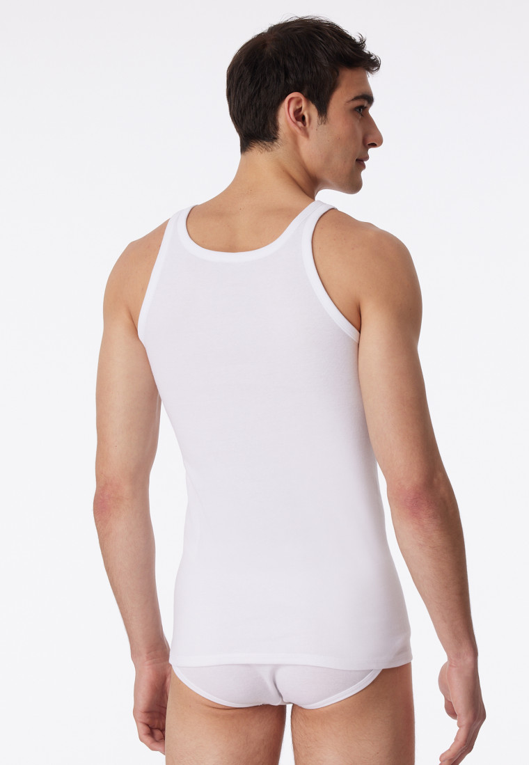 - Feinripp | 2er-Pack Essentials weiß SCHIESSER Unterhemden