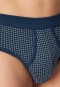 Sports briefs 2-pack fine rib fly indigo patterned - Original Classics