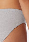 Slip Rio realizzati in cotone biologico a doppia costa, di colore grigio screziato - Pure Rib