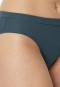 Slip rio a coste doppie in cotone organico blu denim - Pure Rib