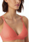 Soft-BH Doppelripp herausnehmbare Pads pfirsich - Pure Rib