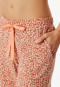 3/4-long modal floral print lounge pants peach - Mix+Relax